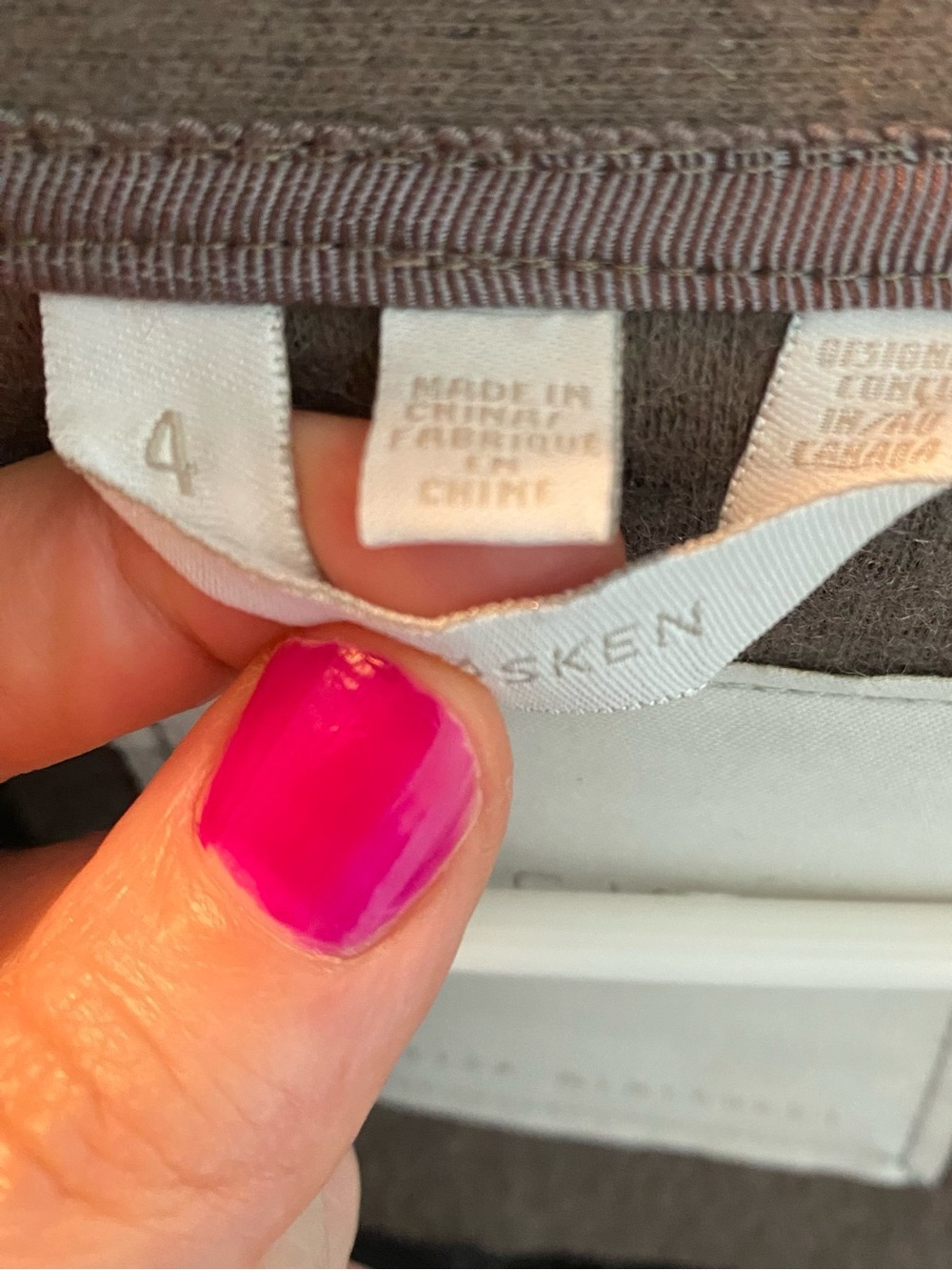 Sosken Bella Coat Trench Jacket Womens Size XL 4 Taupe Gray Pockets Open Front - Picture 4 of 13